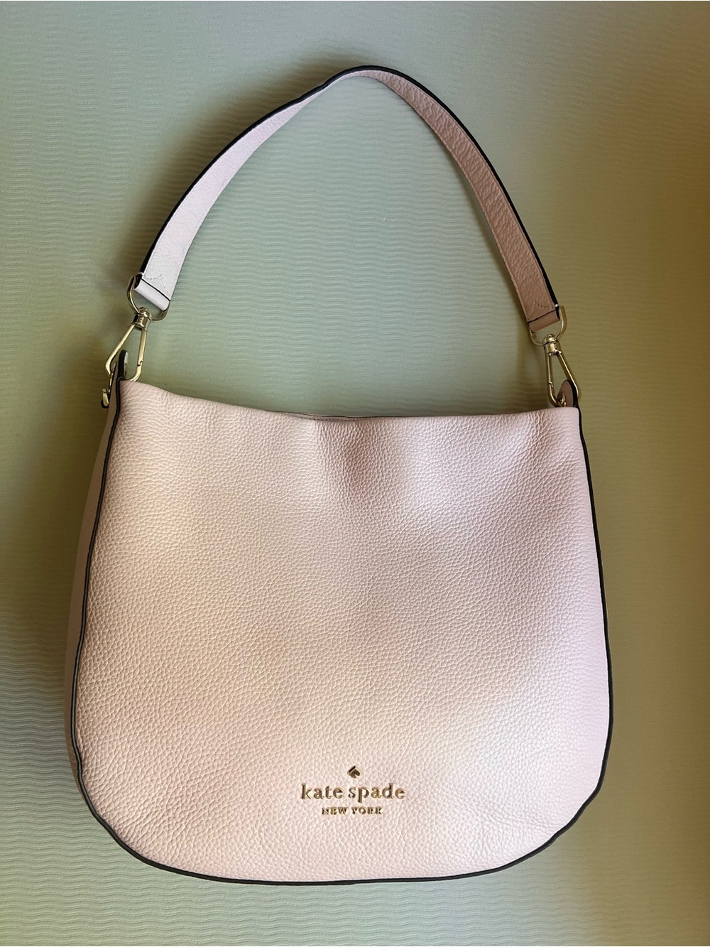 Kate Spade Lexy Large Hobo Shoulder Bag Chalk Pink Leather NWOT